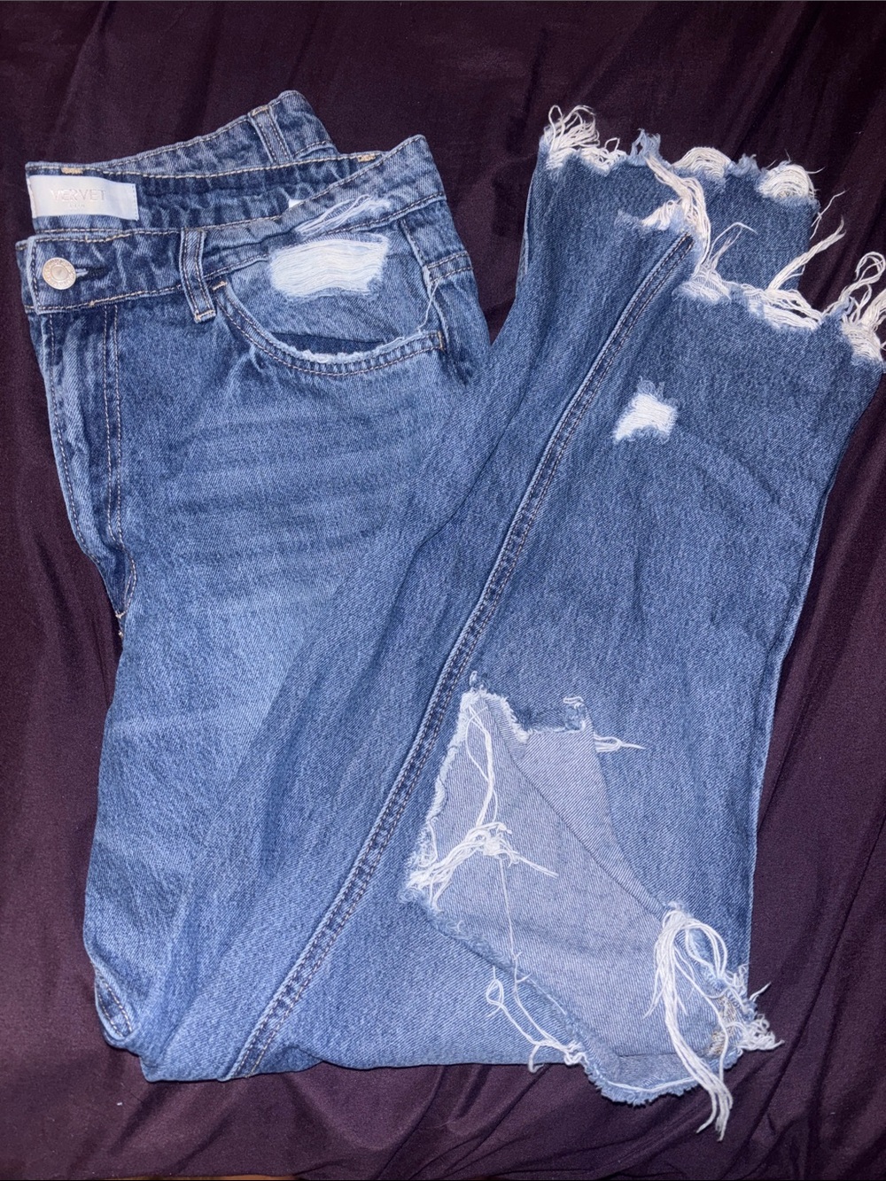 Distressed Vervet jeans